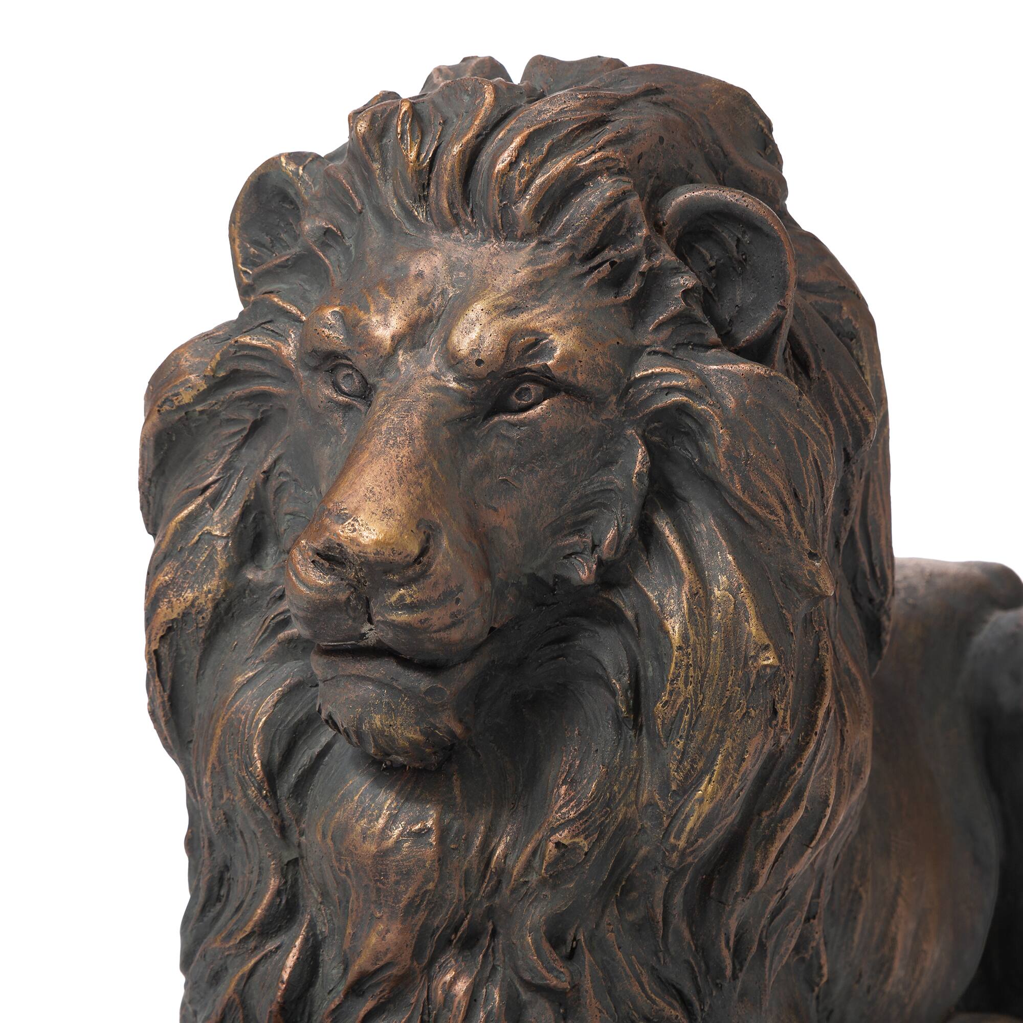 Glitzhome® 22" Lying Guardian Lion Statue